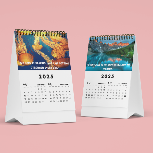 Pack of 2 Desk Calendars